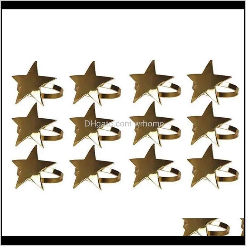 Pcs Five-Pointed Star Napkin Ring,Christmas Ring Suitable For Holiday Parties,Dinners,Wedding Receptions,Etc Rings