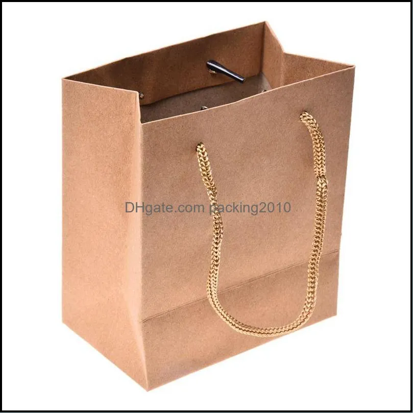 Gift Wrap 10pcs Paper Jewelry Party Bag Carrier Bags - Brown Promotion1