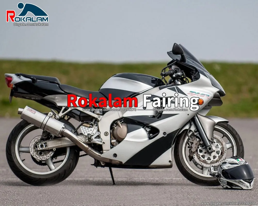 Eftermarknad Body Fairings Parts 00 01 02 ZX-6R för Kawasaki Ninja ZX6R 2000 2001 2002 Motorcykel Fairings Kits (formsprutning)