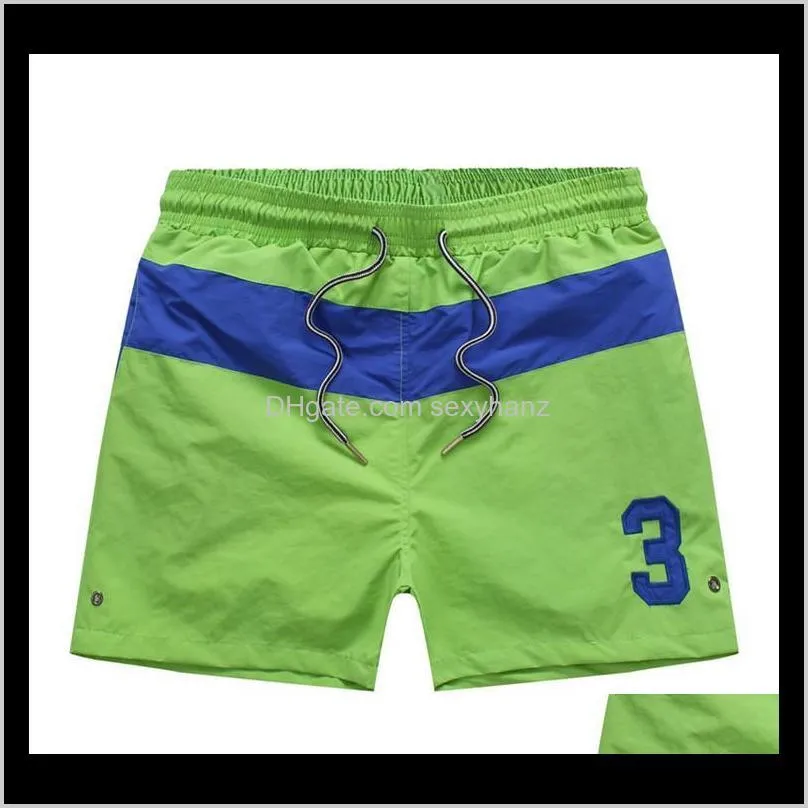 summer swimwear beach pants mens board shorts white men surf shorts small horse swim trunks casual sport shorts