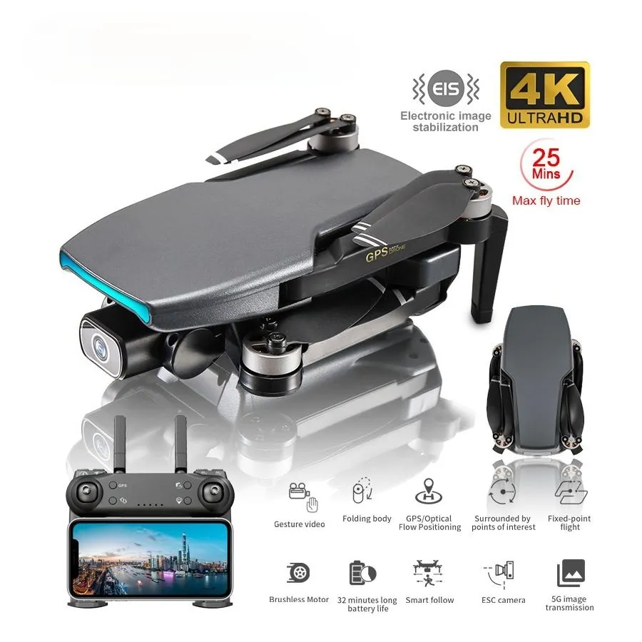 SG108 GPS Drone With 5G Wifi FPV Dual 4K HD Cameras Brushless