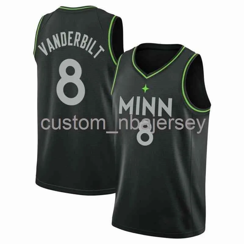 Mens Dames Jeugd Jarred Vanderbilt 2021 Swingman Jersey Stitched Aangepaste naam Ander nummer