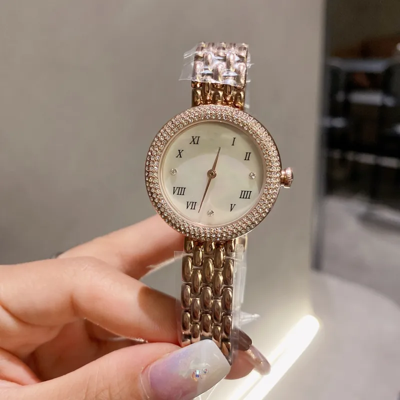 Luxury Super Watches 207 Rosa Stars 30mm Rose Gold Bezel Diamond