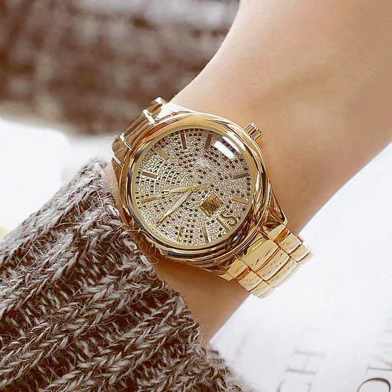 Bs diamond gold watch sales
