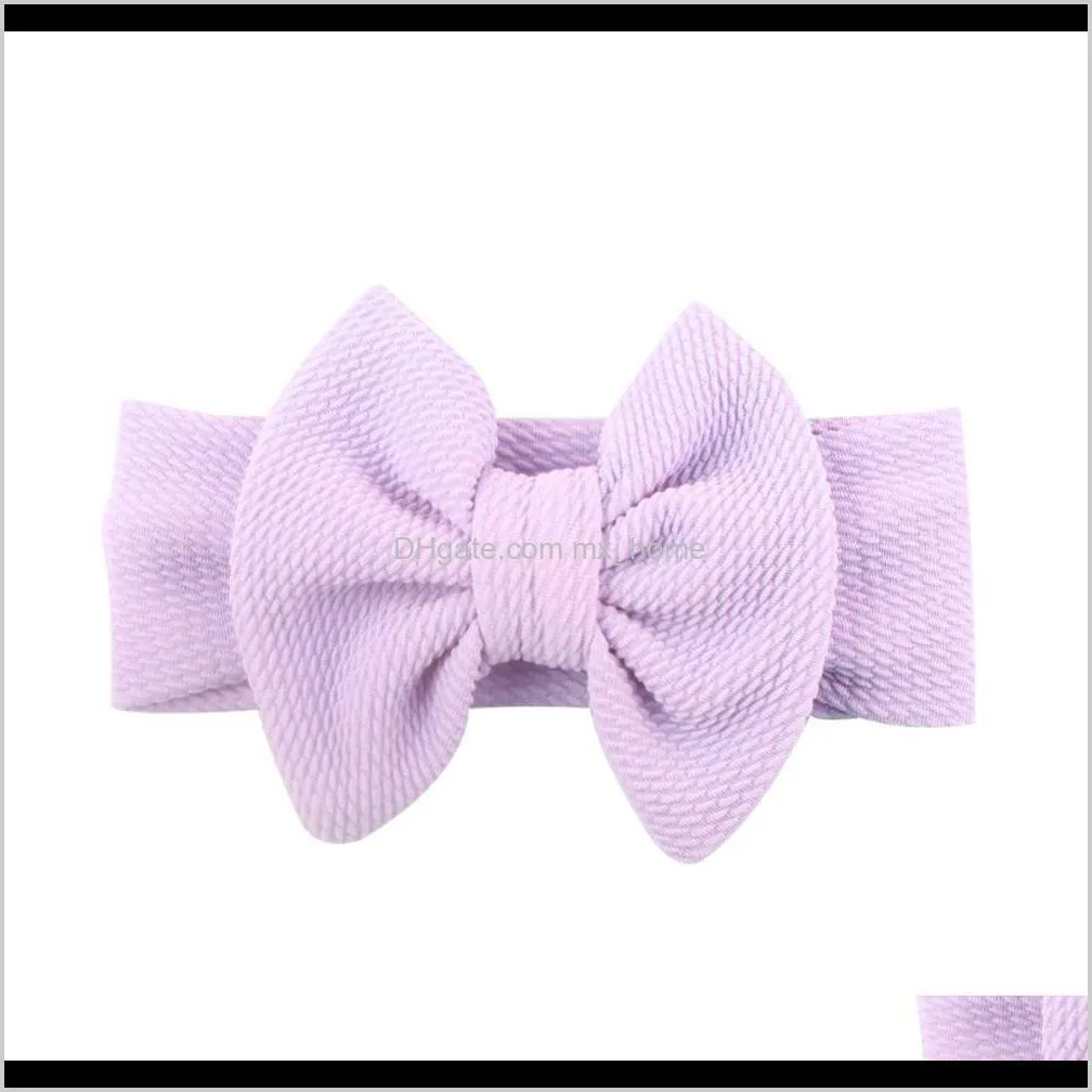 ins new spring wide hair band baby cotton bow headband