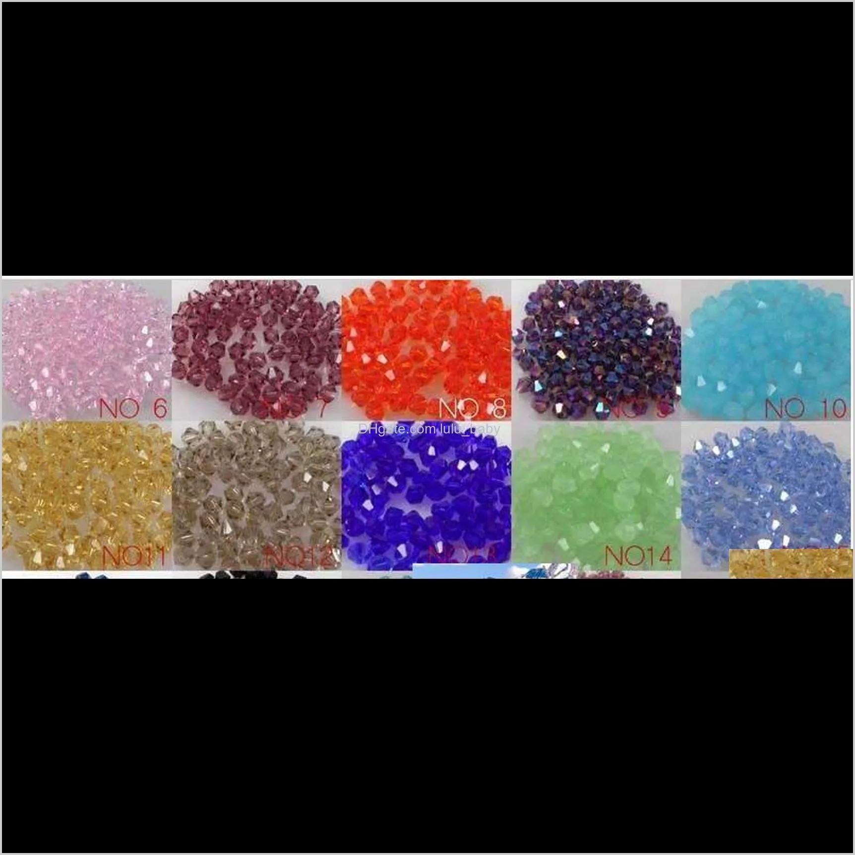 wholesale 1000pcs hot sell 5301# violet ab 4mm bicone crystal spacer beads a24