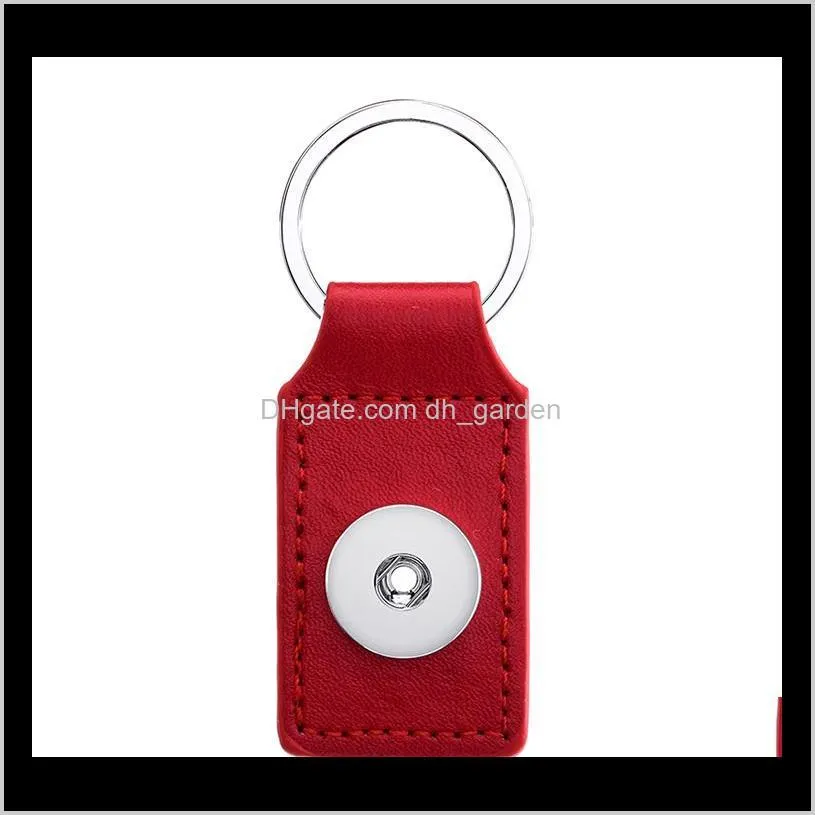 noosa interchangeable ginger snap buttons key chain & key rings snaps jewelry noosa square leather keychain fashion keychainps2206