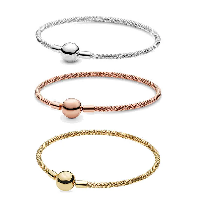 Authentique original 100% 925 argent sterling Pan pour les femmes mode luxe serpent bracelet bijoux