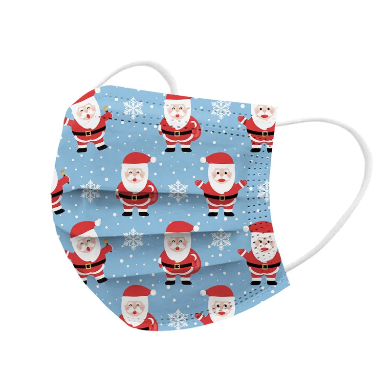 Christmas Disposable 3 layers Adult Kids mask luxury Face Masks Non-Woven Print Faceless Gnome Anti-Dust top quality