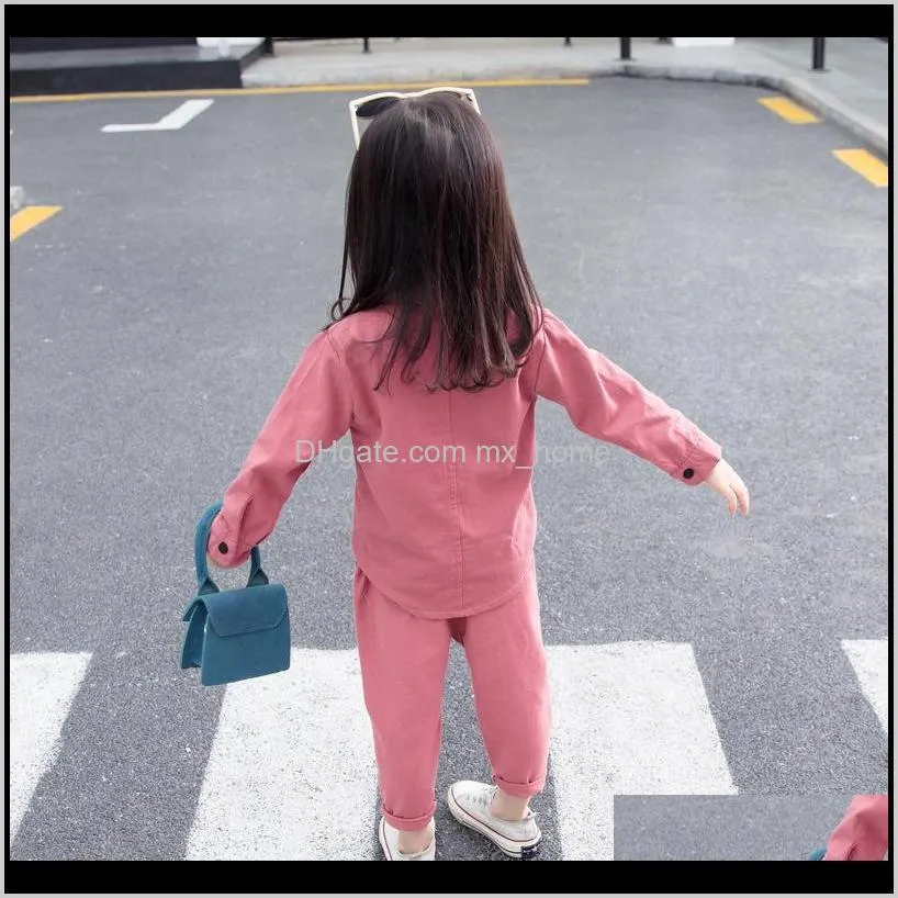 children baby little clothes for girls spring autumn long sleeve casual suit girl clothing set outfits for 1 2 3 4 5 years 201023