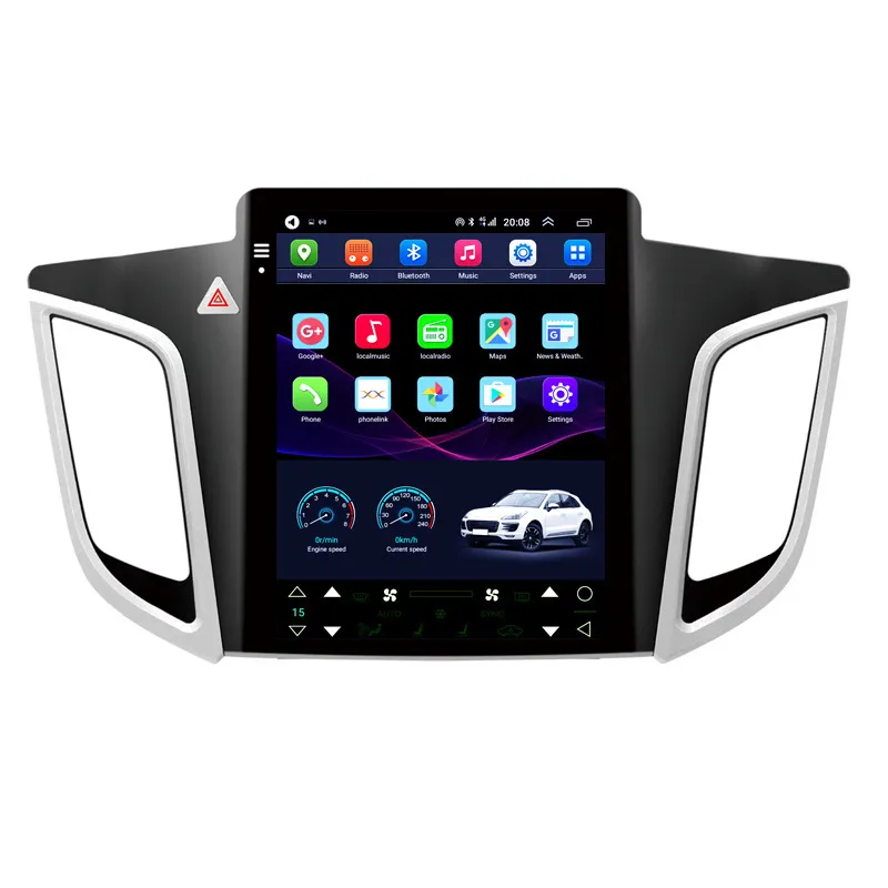 Samochód DVD Radio Player dla Hyundai IX25 2012-2017 Multimedia GPS Head Unit z BT WIFI Auto Stereo Android 10 Tesla Ekran pionowy