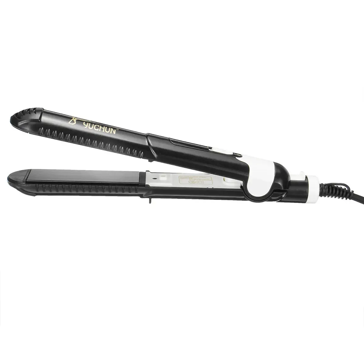 Fer à lisser professionnel en céramique 2 en 1 bigoudi pour humide et sec double usage anti-brûlure chauffage rapide soins des cheveux outils de coiffure conception de voyage