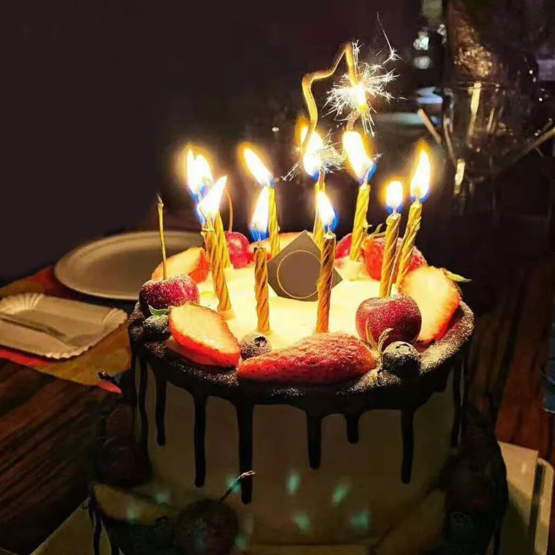 양초 10 개/대 Relighting Trick Props 크리 에이 티브 농담 무적 케이크 Decors 크리스마스 생일 파티 재미 있은