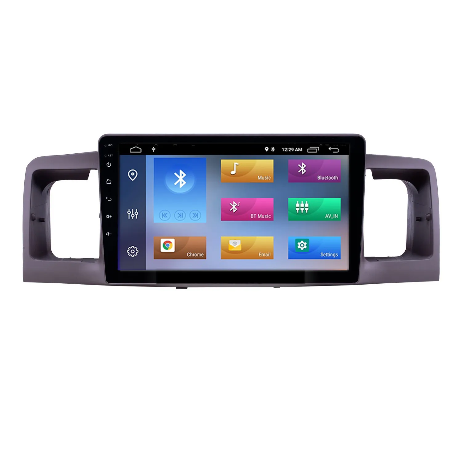 HD TouchScreen CAR DVD 9-дюймовый Android Player GPS навигация радио на 2006-2013 гг. Toyota Corolla с Bluetooth AUX Поддержка Carplay DAB + OBD