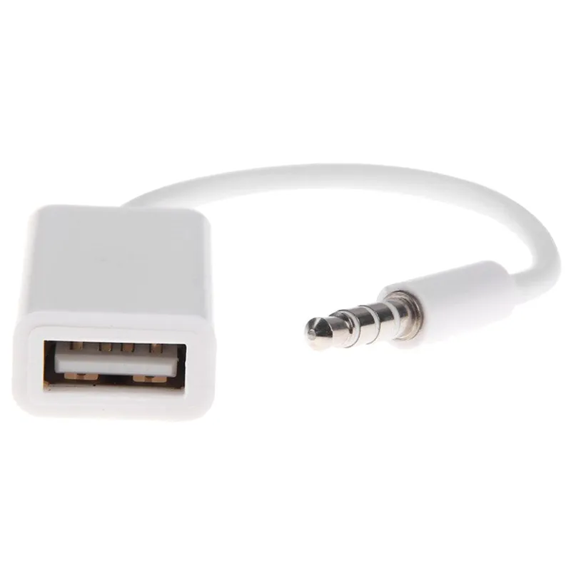3.5mmジャック男性AUXオーディオプラグ~USB 2.0女性コンバータケーブルコードオーディオケーブルコネクタ車MP3