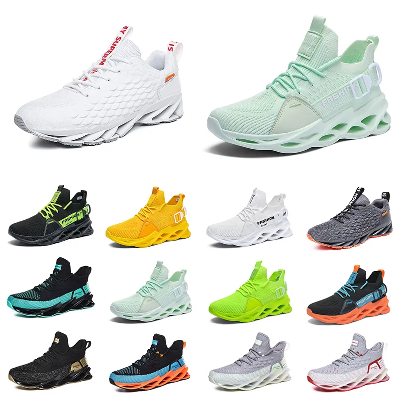 Gai Men Running Shoes Treatable Trainers Wolf Gray Tour Yellow Teal Triple Black White Green Green Mens Outdoor Sports Sneakers Beying NINE