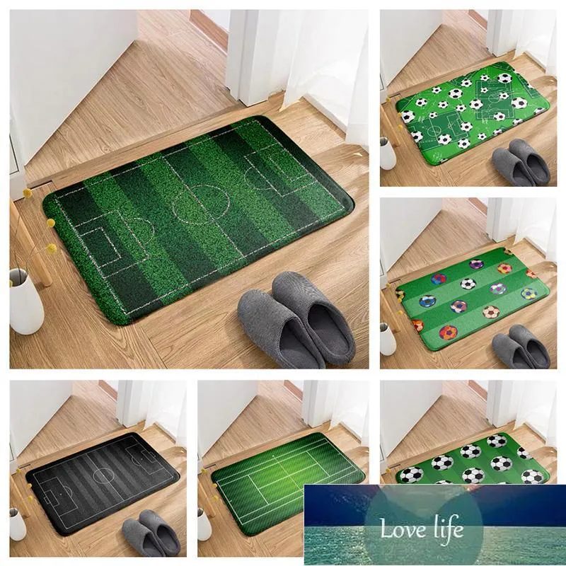 Alfombrillas de baño Campo de fútbol Alfombrilla de baño Manta para la puerta Novedosa absorbente antideslizante Peluda Felpudo Alfombra Alta calidad 3D Prited Precio de fábrica diseño experto Calidad Último estilo