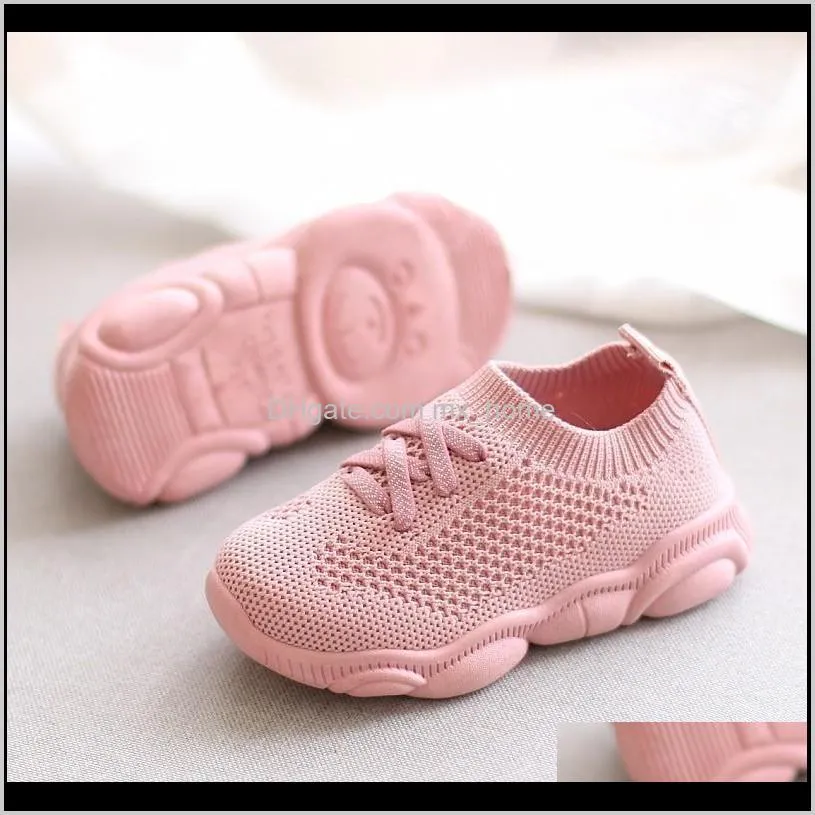 justsl spring autumn children`s sports shoes kids net breathable sport shoes boys girls casual soft bottom toddler shoes 201118