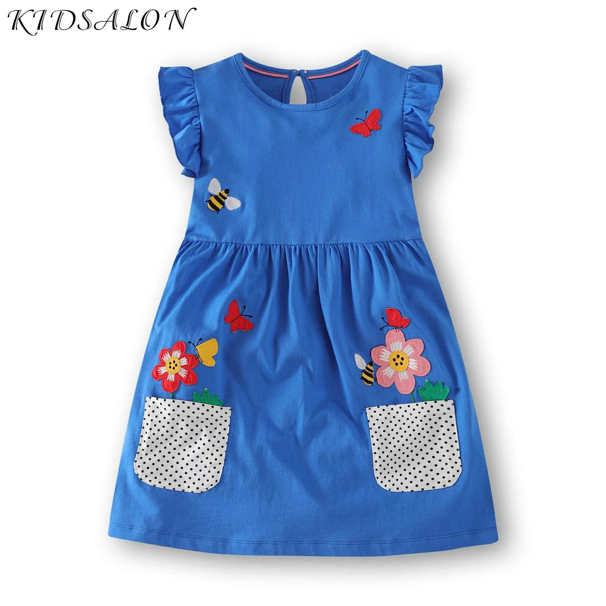 Neonate vestono abiti da festa di marca estivi floreali per bambini abbigliamento abiti ragazza principessa abito costumi per bambini Q0716