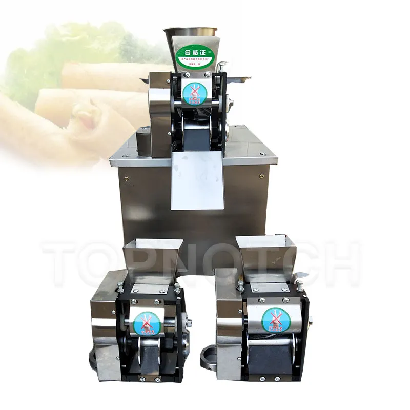 Full automatisk dumplingsmaskin Jiaozi Maker Spring Roll eller Wonton Samosa Wrapper Equipment