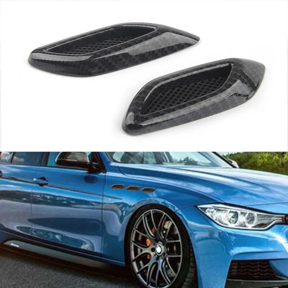 2PCS Car Side Vent Air Flow Fender Intake ABS Auto Simulation Side Vents Styling Car Accessories Car
