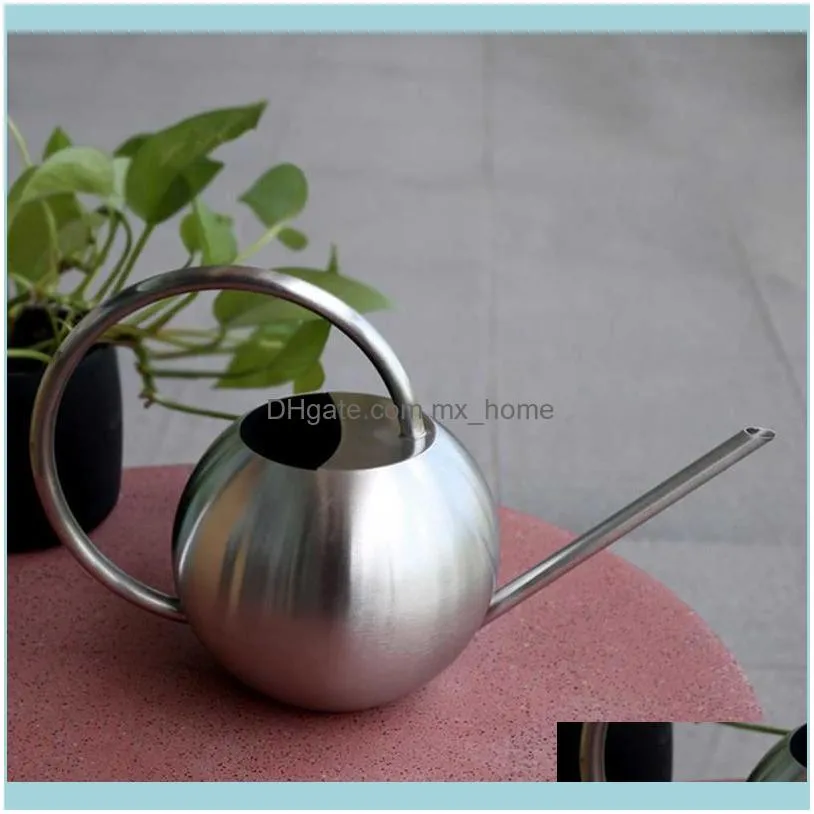 Stainless Steel Watering Can Garden Flower Plants Long Mouth Sprinkling Pot Tools Drop Equipments