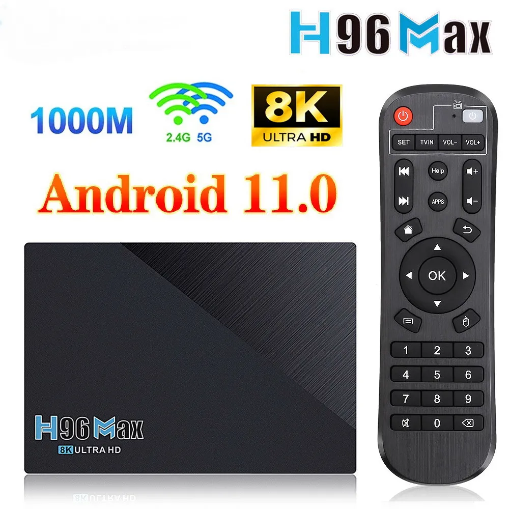 H96 MAX RK3566 TV ボックス Android 11 8 ギガバイト RAM 64 ギガバイト 4 ギガバイト 32 ギガバイト 1080p 8K Google Play H96Max TVBOX メディアプレーヤーセットトップボックス