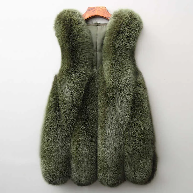 ZADORIN Nuovo Arrivo Lungo Gilet di Pelliccia Sintetica Giacca Soffice Plus Size Donna Slim Cappotti di Pelliccia Finta Gilet di Pelliccia Artificiale di Alta Qualità Y0829