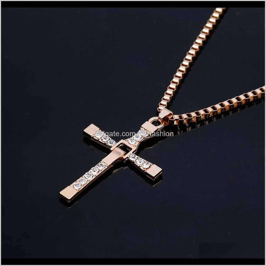  shipping fast and furious 6 7 hard gas actor dominic toretto / cross necklace pendant,gift for your boyfriend ps0627