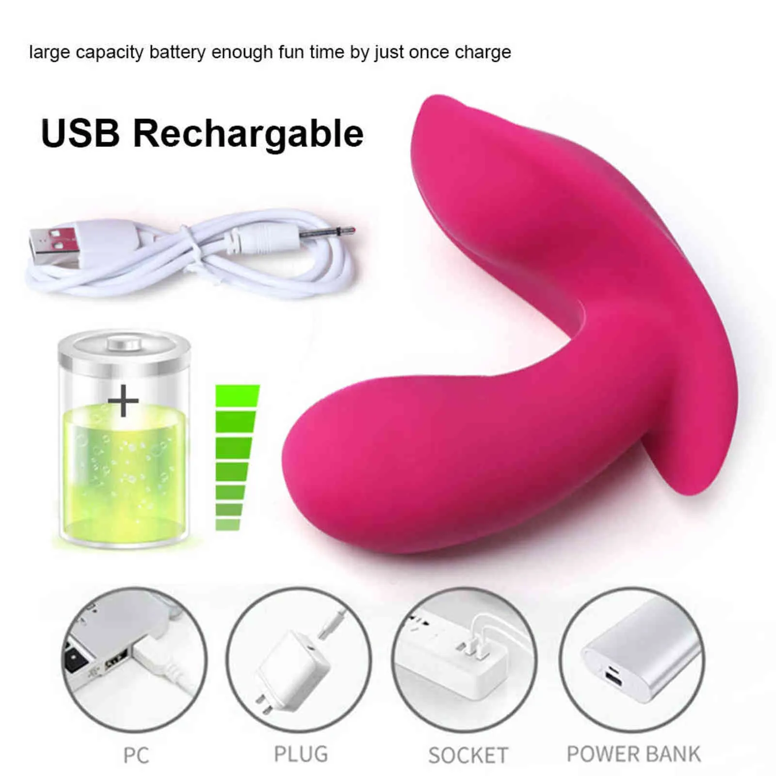 NXY Eggs Sex Toys Vibratore indossabile con telecomando Dildo Vibratori per donne Punto G Clitoride Farfalla invisibile_voghion.com