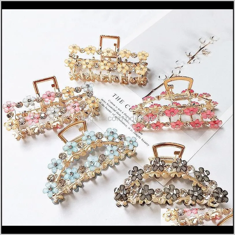 large metal women simple claw high quality geometric clips for girls clip hair accessories