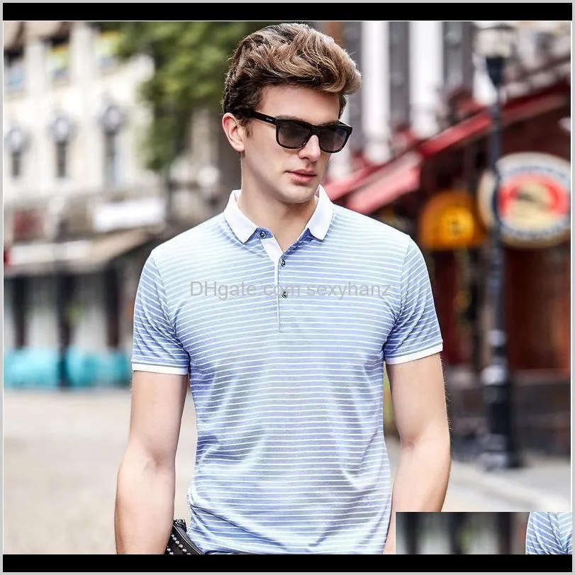 mrmt 2020 brand summer men`s t shirt short sleeved pure color lapel t-shirt for male self-cultivation half sleeved top qylvhl