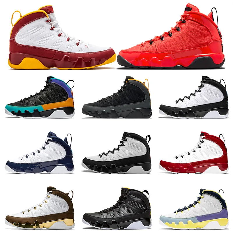 men basketball shoes 9 9s Chile Red Change The World Melo Crawfish Bred Racer Blue Dream It University Gold mens trainers sports sneakers outdoor