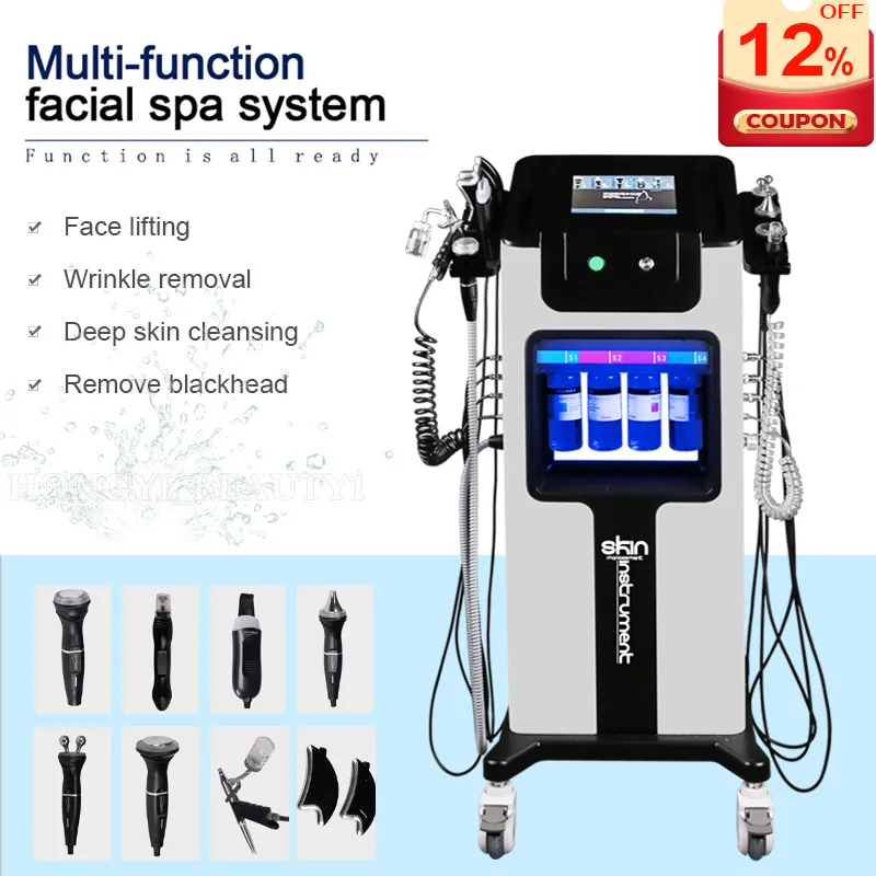 Professional Water Peel Dermabrasion Machine Microdermabrasion With Bio Lifting Spa Hydro Oxygen Jet Machine Smoother Rejuvenated