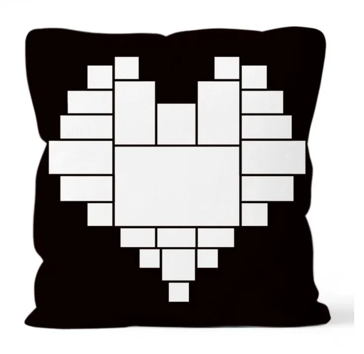 Pillow case digital printing Pillowcases Sudoku black and white squares Pillowcase DIY Cushion Throw Sofa saddle cover customization wmq947