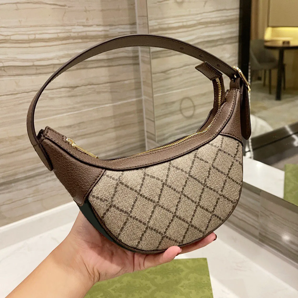 Mini Axillary bags 1955 bag G Fashion women CrossBody Handbag High Quality luxurys Top designers Clutch Shoulder purse Handbags Metallic printing Leather purse