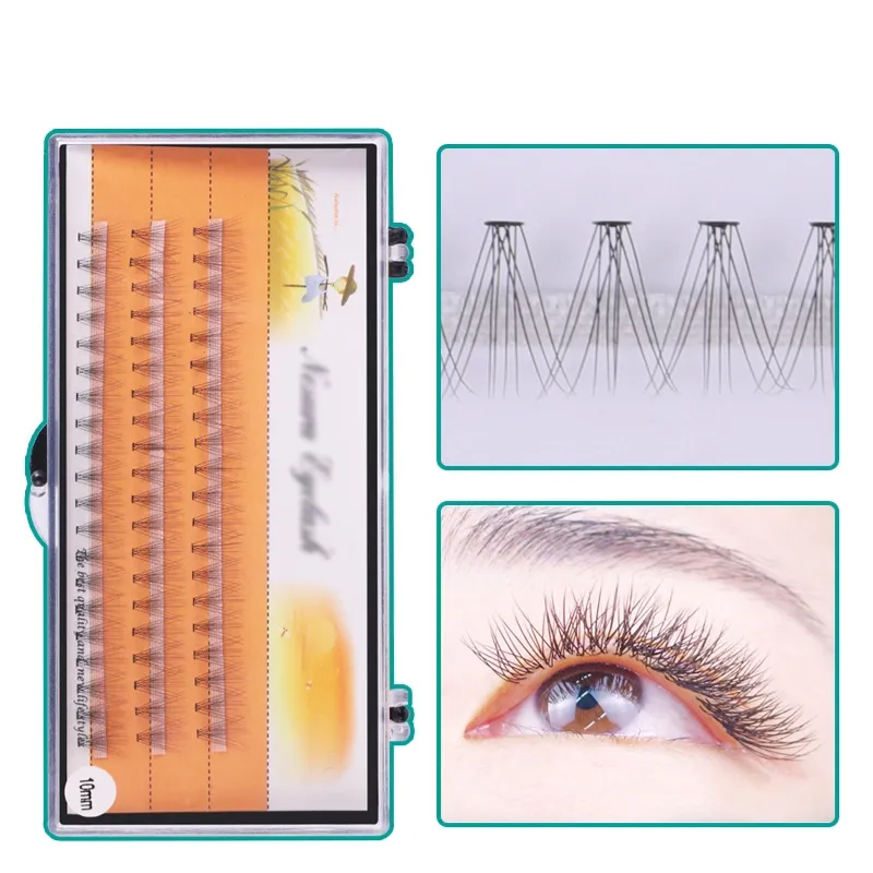 Alta Qualidade Falso Eyelashes Enxere Plantando Flores Espantalho Super Super Macio Importado Fibra 6M8MM9MM10M11MM12MM14MM