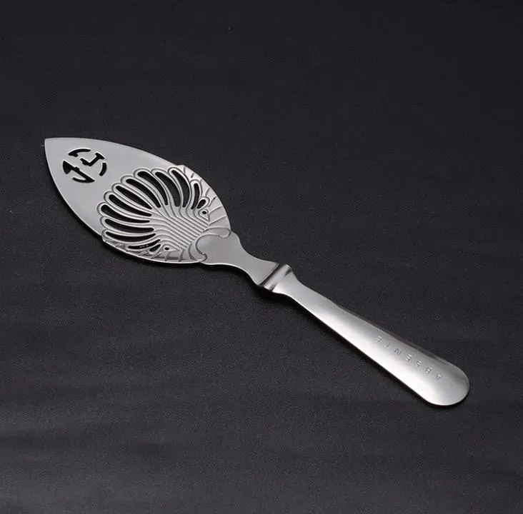 Silver Absinthe Spoon Stainless Steel Cocktail Utensils Bitter Scoop Absinthe Gl