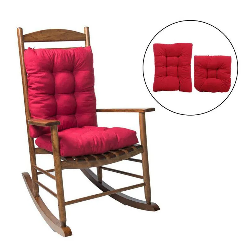 Cushion/Decorative Pillow 2 Pcs Solid Color Cushion Soft Comfortable Office Chair Seat Cushions Reclining Long Folding Sofa