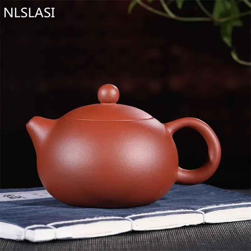 Yixing tea pot purple clay Xishi teapot beauty kettle Raw ore Handmade Tea set Tie Guanyin Puer 188 ball hole filter 210621