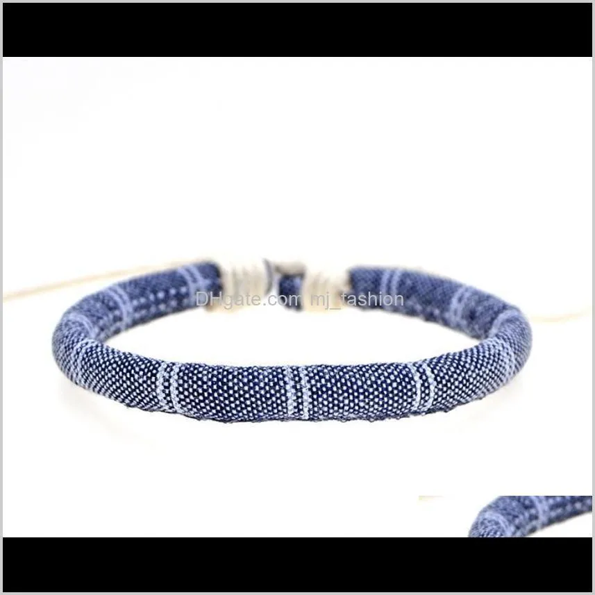 boho rope bracelets bohemian embroidery flower bracelets drop shipping fashion bracelet for couple friendship jewelry 2175