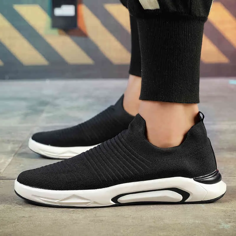 2020 брендовые кроссовки мужские носки кроссовки спортивные спортивные спортивные дышащие сетки кроссовки комфортабельные светлые мокасины горячие SELLF6 черный белый