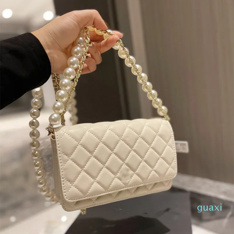 バッグ MASU PEARL STRAP SHOULDER BAG Fazadol Crossbody Bag Summer Handbag Straw Pearl Women