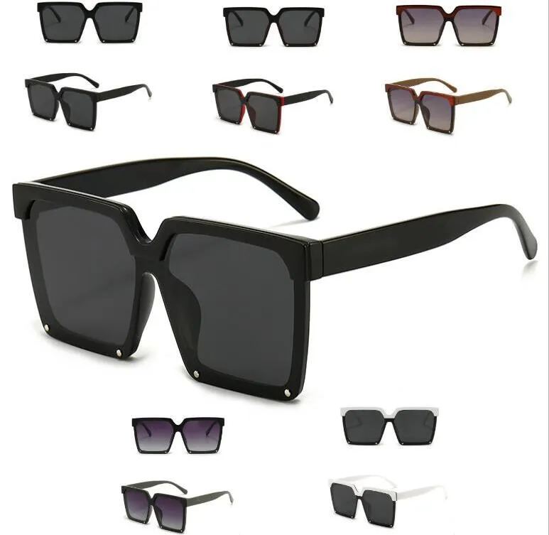 2021 Tasarımcı Kare Güneş Gözlüğü Erkekler Kadınlar Vintage Shades Sürüş Polarize Erkek Güneş Gözlükleri Moda Metal Plank Gözlük Kutusu Ile
