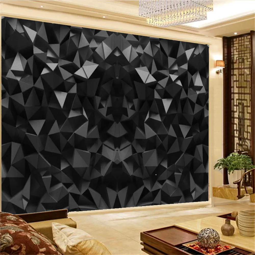 Papel Tapiz 3d Para Paredes, Pintura Flotante Espacial Negra, Mural Para  Sala De Estar, Dormitorio, Cocina, Decoración Moderna Del Hogar, Papeles  Tapiz De 19 €