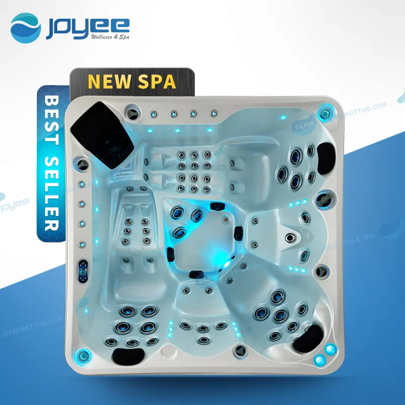 Joyee ao ar livre jacuzzi spahg 5 pessoas hydro spa piscina jacuzi caseiro hidromassagem/ banheira de massagem confortável