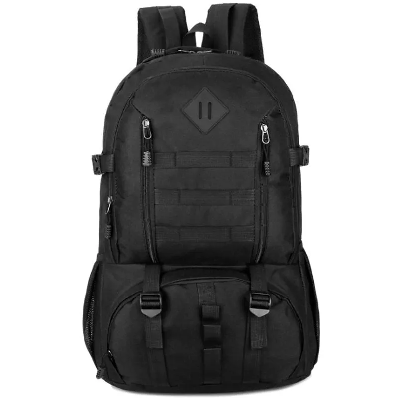 Bolsas ao ar livre 50l Backpack Hunting Hunting Hunting Rucksack Bag Sports Mountaineering preto