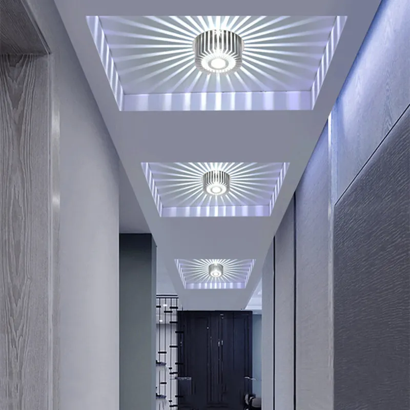モダンなLEDのダウンライトの埋め込みスポットライトLEDシーリングランプの表面にマウントされた居間の廊下バーKTVパーティーのためのカラフルなスポットの光