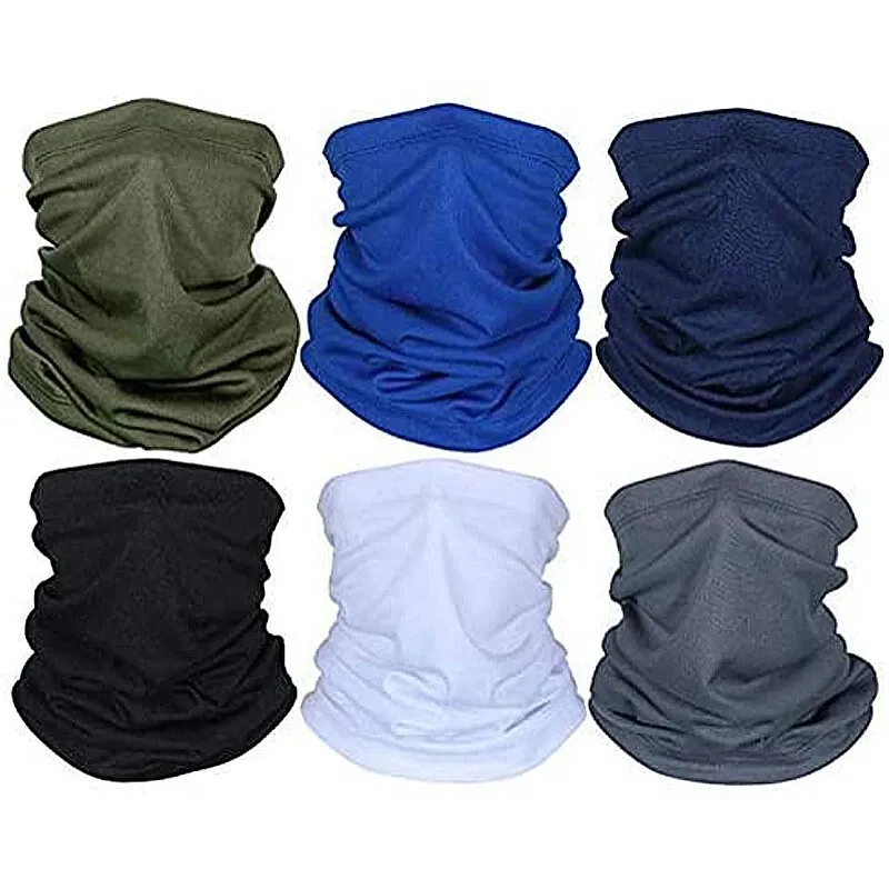 Sans couture Bandanas Écharpe multifonctionnelle Bandeau élastique Protection UV pour yoga Runing Randonnée Cyclisme MotoCling