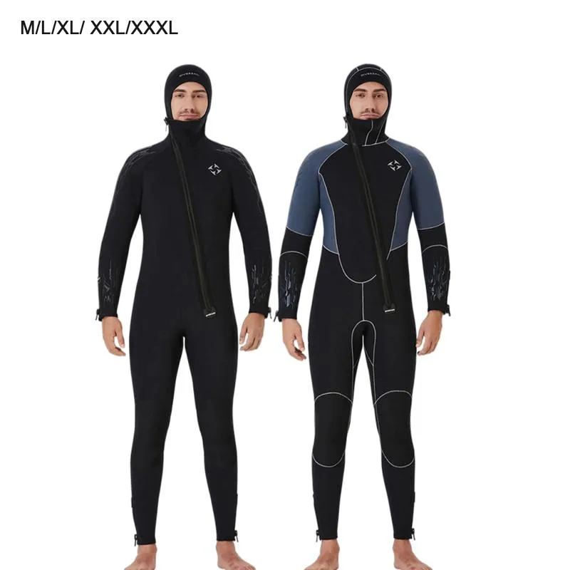 Swim Wear 5mm Neoprene Diving Wetsuit Stretchy Full Body Deep Dive Front Zip Surfing Suit One-Piece Wet For Summer Under Water Sports